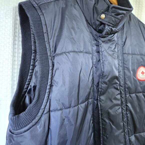 Canadian Olympic Team Puffer Vest Men's XL Quilted Hooded Pockets HBC 2006 - Picture 6 of 13